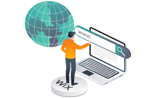 Concept of WIX web design option